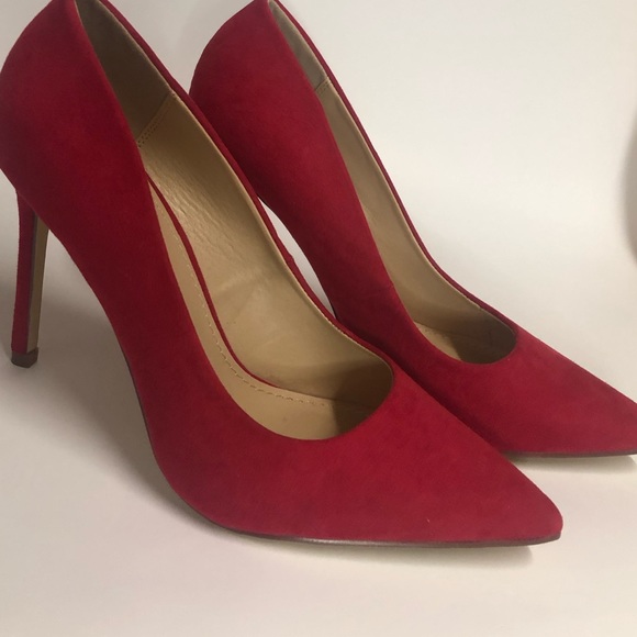 Red Pointed Toe Pump high just fab - Picture 4 of 6